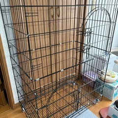 猫ゲージ(2段)長さ76cm、幅50cm、高さ110cm
