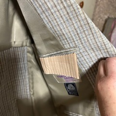 メンズスーツ　ジャケット　名前入りの画像