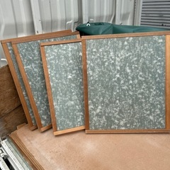 建具　引戸　4枚セット　中古　幅55cm×高さ47.5cmの画像