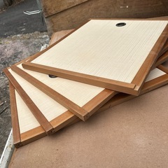 建具　引戸　4枚セット　中古　幅55cm×高さ47.5cmの画像
