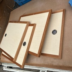 建具　引戸　4枚セット　中古　幅55cm×高さ47.5cm