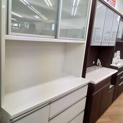 ★ジモティ割あり★ 松田家具 食器棚 ホワイト H204×D49...