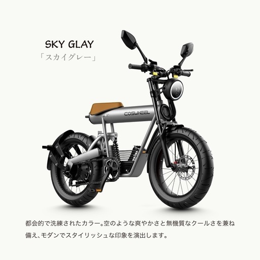 2025 COSWHEEL MIRAI S 原付一種モデル スカイグレー