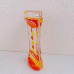 【新品】　液体砂時計 オイル砂時計 おもちゃ オイルモーション　イエローの画像