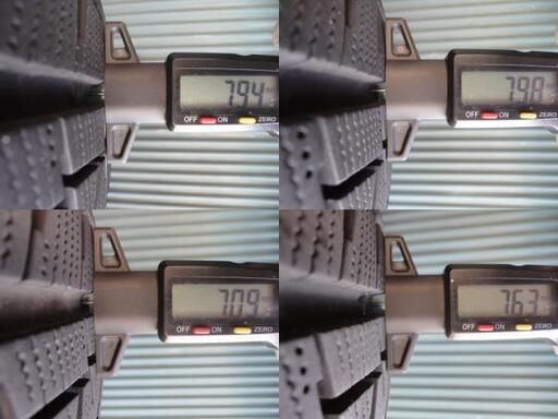 ブリヂストン　ICEPARTNER2　205/60R16　4本　9分溝2本と8〜9分溝2本