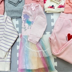 〈93〉女の子向け　冬物子供服8点セット　100〜110の画像