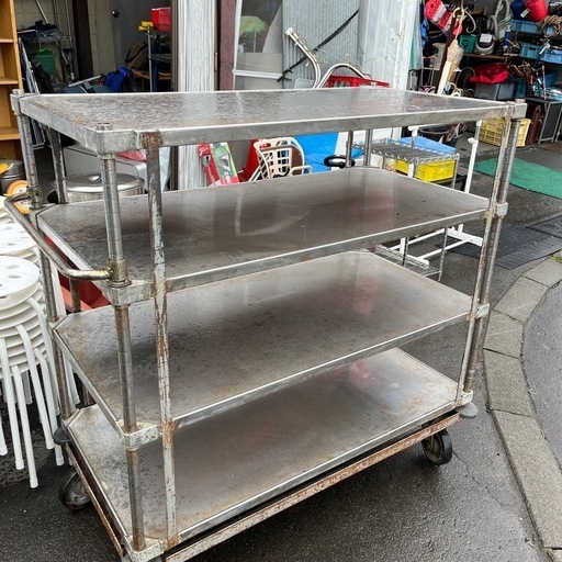 ☆現状品☆ステンレス　カート