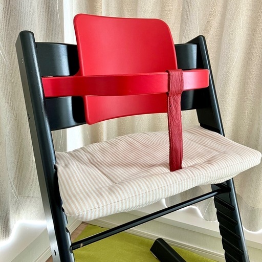 美品】STOKKE TRIPP TRAPP フルセット Baby Set ブラック 黒 赤