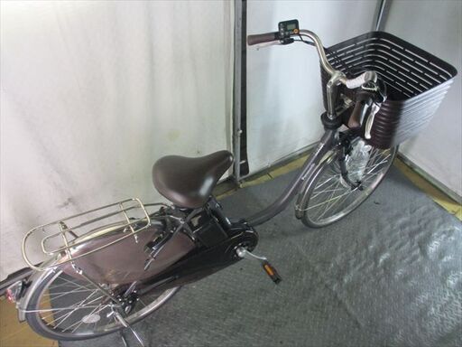 E253☆整備済み中古電動自転車パナソニックリチウムVIVIDXグレー