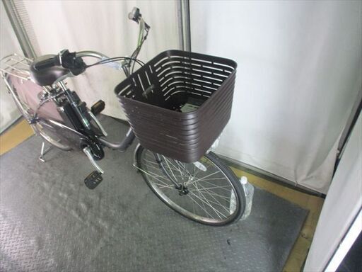 E253　★整備済み　中古電動自転車　パナソニック　リチウムVIVI　DX　グレー　使用２回の新古品★【26インチ　　16Ah】