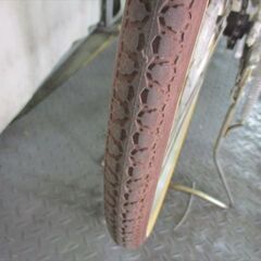 E254　★14800円★整備済み 中古子供自転車 アサヒ　アイボリー　LEDオートライト【24インチ 】 の画像