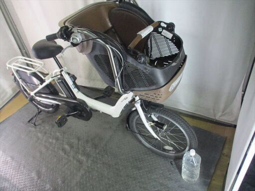 E258　★整備済み　中古　YAMAHA　PAS　KISS　ホワイト　3人乗り対応子乗せ　電動自転車★【20インチ　　8.7Ah】
