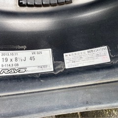 【ホイール4本】RAYS VolkRacing G25 19インチ 8.5J インセット45の画像