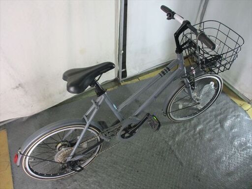 E259 ☆ 24800円☆ ミニベロ中古自転車 BS マークローザ グレー LED