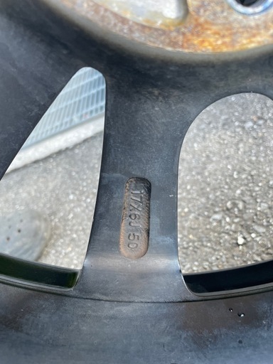 RK5ステップワゴン後期クールスピリット純正ホイール17インチ(タイヤ