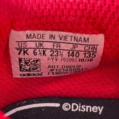 adidas Disney スニーカー　14cmの画像