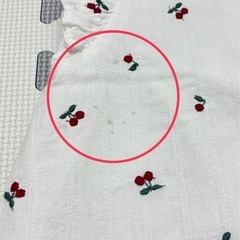 〈95〉ベビー服　petit main　さくらんぼ柄刺繍トップス　90の画像