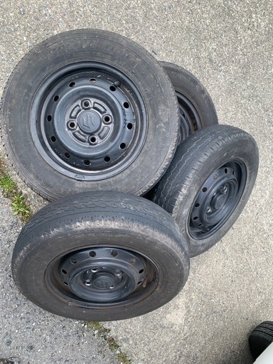 スズキエブリィホイル12インチタイヤ付4本