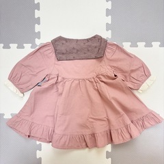 〈96〉ベビー服　しまむら　ワンピース　80の画像