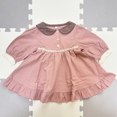 〈96〉ベビー服　しまむら　ワンピース　80