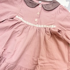 〈96〉ベビー服　しまむら　ワンピース　80の画像
