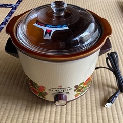 スローポット　電気陶器鍋