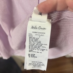 【未使用・美品】Mila Owen ラベンダー サマーニット　M サイズ０の画像