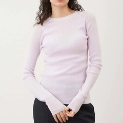 【未使用・美品】Mila Owen ラベンダー サマーニット　M サイズ０の画像