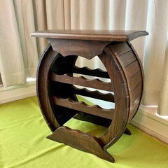 【美品】樽型 ワインラック 10本 アンティーク 天然木 木製 ...