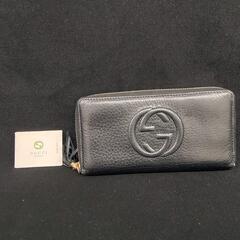 ★GUCCI グッチ 長財布 ラウンドファスナー レザー タッセ...