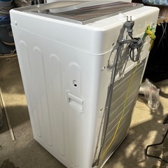 新品定価４９，２８０円　２０２４年製　ＡＱＵＡ　全自動洗濯機　５．０ｋｇ　ホワイト　クリアガラストップ　３Ｄアクティブ洗浄　ほぐし仕上げ　アクア　ＡＱＷ－Ｓ５Ｐの画像