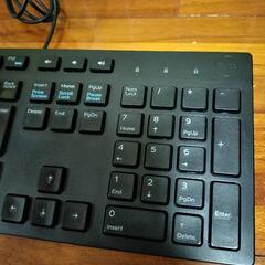 スリム　DELL　USB有線 キーボード テンキー 付き の画像