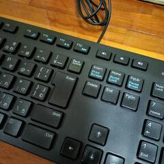 スリム　DELL　USB有線 キーボード テンキー 付き の画像