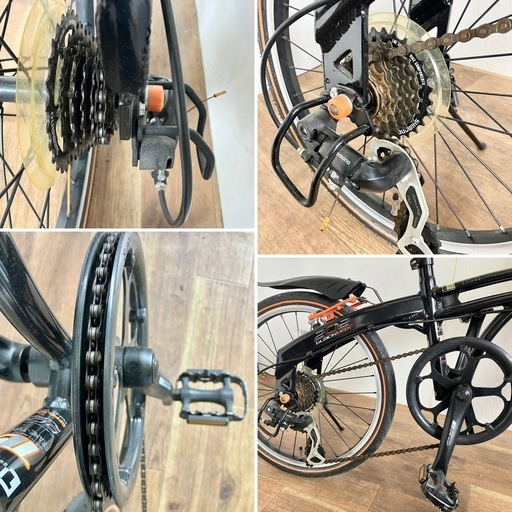 ドッペルギャンガー 折りたたみ自転車 ブラックマックス202　