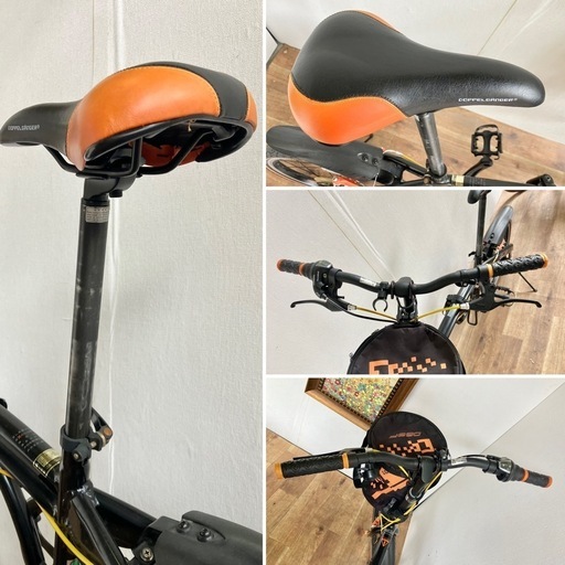 ドッペルギャンガー 折りたたみ自転車 ブラックマックス202　