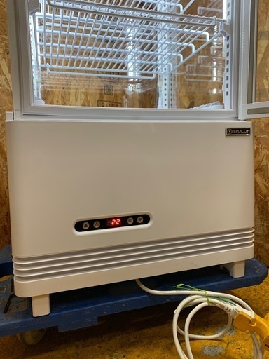 a(7211) レマコム 4面ガラス冷蔵ショーケース R4G-74SLW 2021年製 74L 100V 50/60Hz W454D4
