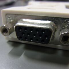 変換アダプタ  DVI-A 17ピン オス ミニ D-sub メス 変換アダプタの画像