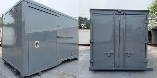 No.908 保冷バン 2t 車  アルミ 箱 バイク 倉庫 トラック コンテナ 米 保管庫 物置 DIY