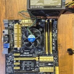 マザーボード+cpu+メモリ+電源