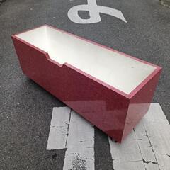 キャスター付き木製ボックス