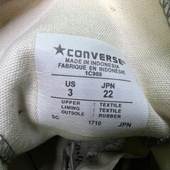 コンバース オールスターHI グレー 1C988 CONVERSE　22ｃｍ＠32の画像