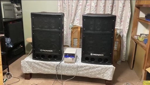 【音出し確認済み】Pioneer/パイオニア◆ ペア大型スピーカー [S-V700] 【状態良好】津久見市引取希望/2ウェイ10スピーカー/800W/コード付属