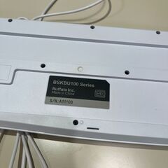 バッファロー BSKBU100Series　ホワイト　キーボードの画像