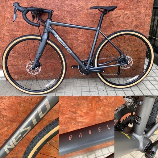 未使用品 美車！NESTO ネスト GAVEL ガベル500size BLACK グラベル