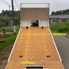 【J-0071】日野レンジャー FE7JKW 増トン セルフローダー ウインチ付 7800kg Ｈ20年式 リモコン 車検付 大型トラック メッキパーツの画像