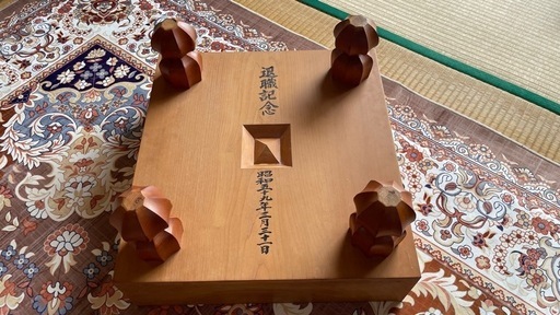 碁盤　足つき　碁石あり