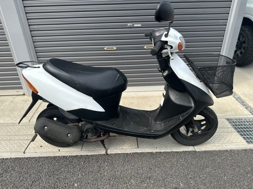 スズキ　レッツ2 後期　書類　鍵あり　エンジン始動参考動画あり　原付　50cc 2st 速い