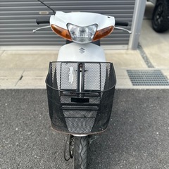スズキ　レッツ2 後期　書類　鍵あり　エンジン始動参考動画あり　原付　50cc 2st 速いの画像