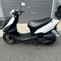 スズキ　レッツ2 後期　書類　鍵あり　エンジン始動参考動画あり　原付　50cc 2st 速いの画像