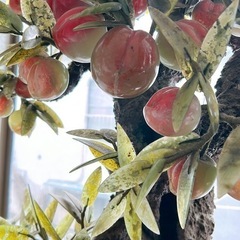 桃の木置物の画像